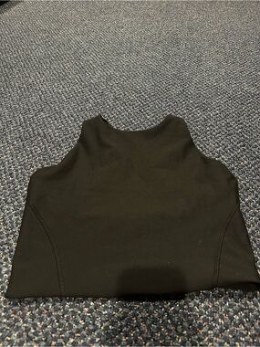 Abercrombie & Fitch Black High-Neck Crop Tank